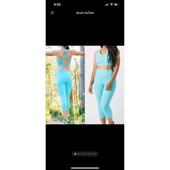 Zyia Active High Rise Legging With Mesh Panel Size 6-8 - Picture 1 of 4